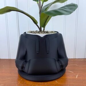 Hoodie Planter Pot, Sweatshirt Flower Pot, Indoor Planter